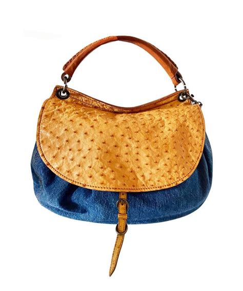 miu miu ostrich leather hobo bag